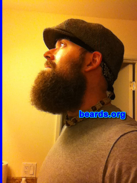 Ryan N.
Bearded since: 2009. I am an experimental beard grower.

Comments:
Why did I grow my beard? I decided to grow the biggest beard possible in a calendar year. This is the result after ten months in 2013.

How do I feel about my beard? It's bushy, thick, soft, and extremely manly.
Keywords: full_beard